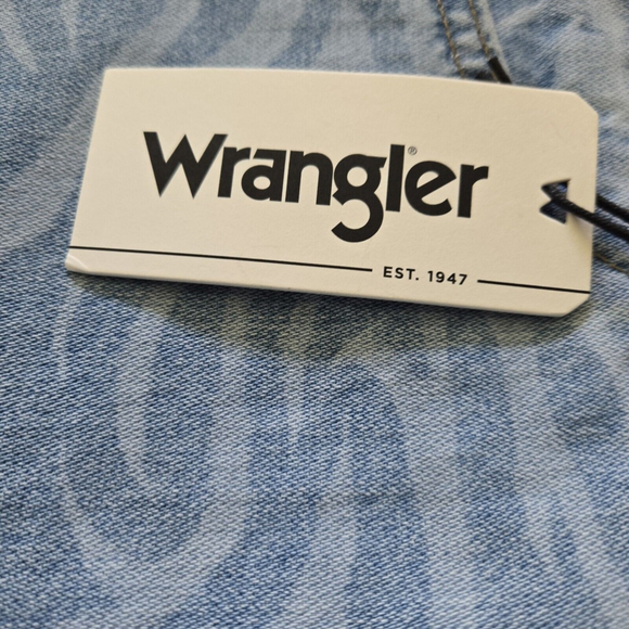 Wrangler Meow Laser Tiger Print Wanderer Jeans High Rise Flare Size 29x34 - Picture 4 of 7